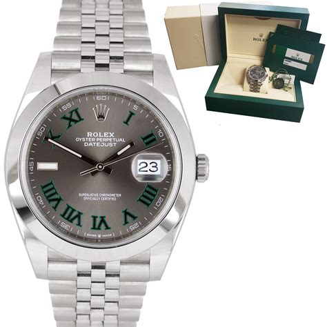 rolex datejust 41 rhodium jubilee diamond|rolex wimbledon 41mm jubilee.